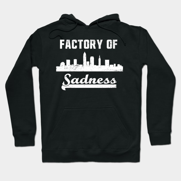 Cleveland Factory of Sadness City Skyline Graphic Hoodie by Bluebird Moon